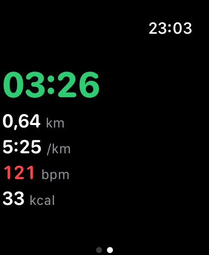 Gps-run op de Apple Watch met Evolvea: tijd, afstand, tempo, hartslag en calorieën